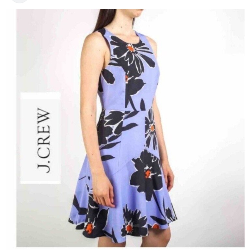 J. Crew Women's Periwinkle Floral Dress